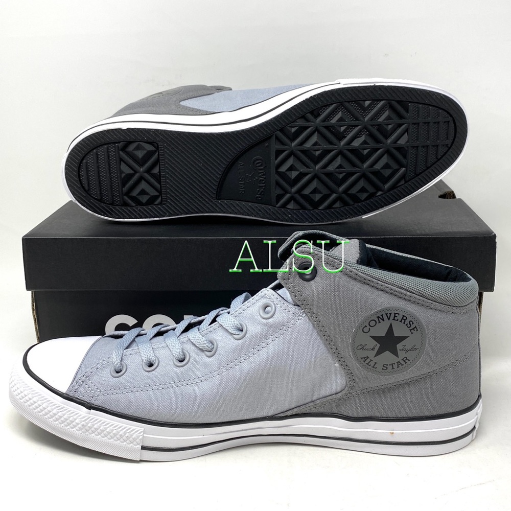 Converse Ctas High Street Wolf Grey Men’s Sneakers Size 64381F - Picture 2 of 8